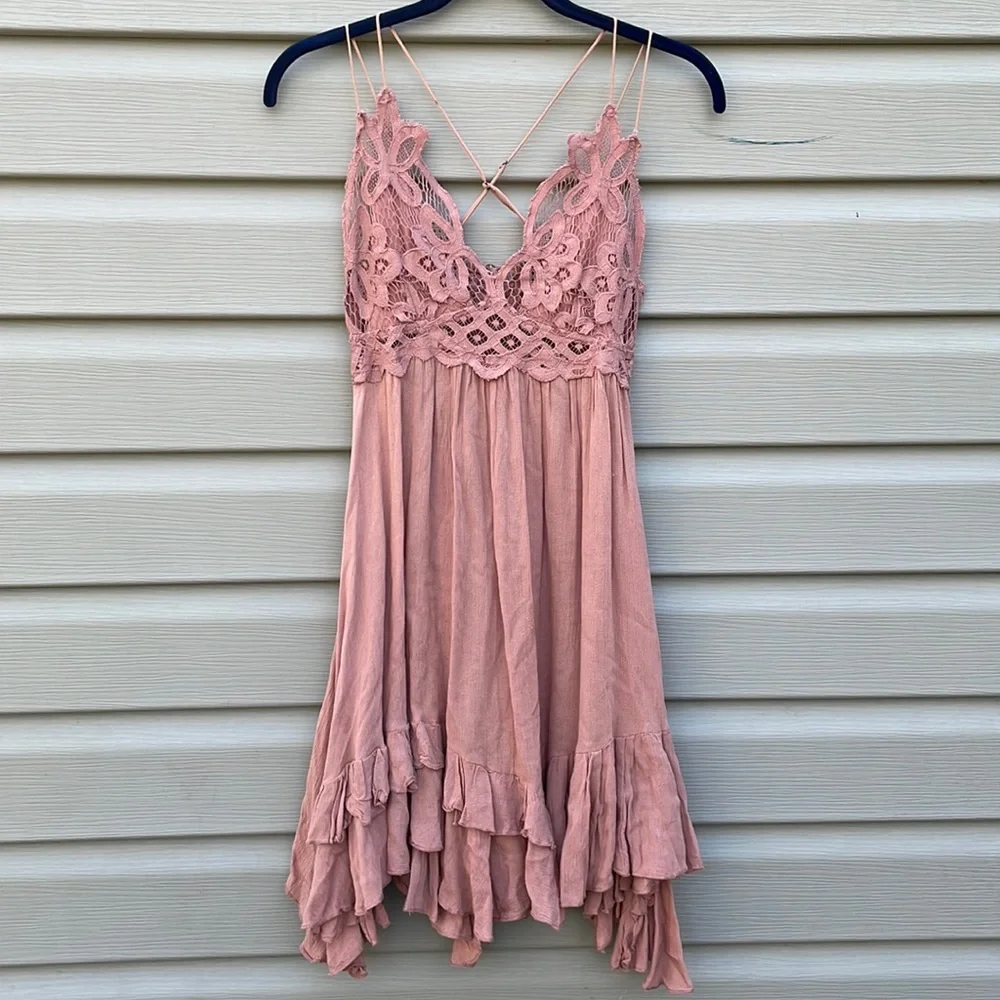 Free People Mauve One Adella Slip Dress